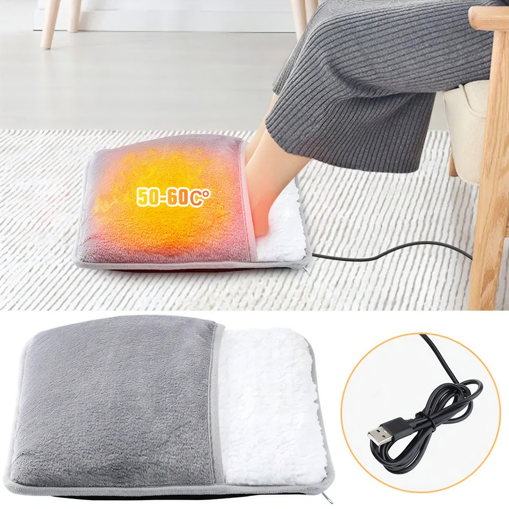 Electric Foot Heating Pad – Soft Heated Foot Warmer Pad