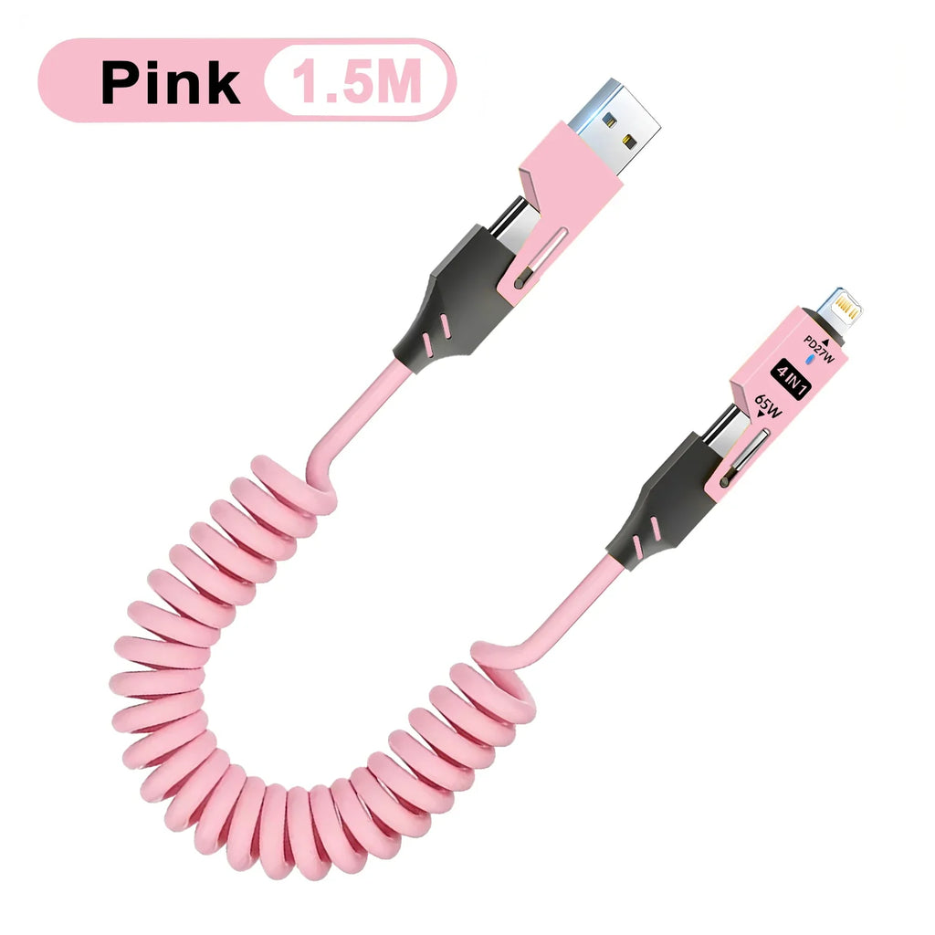 Zinc Alloy 4-in-1 USB-C Cable