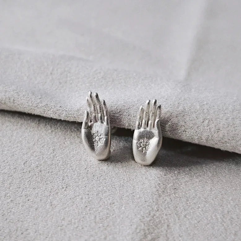 Regal Ruby Drop Earrings In 14K White Gold